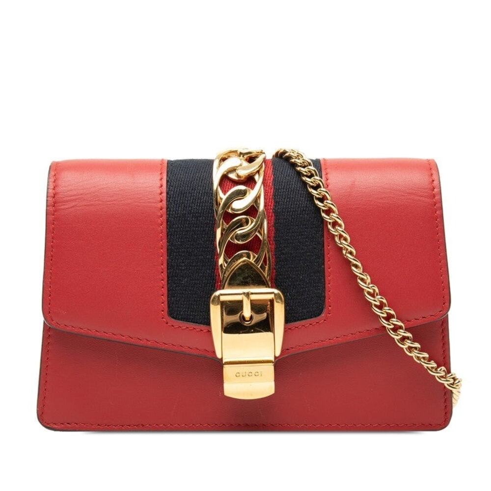 Gucci Sylvie Mini Chain Shoulder Bag Multicolor